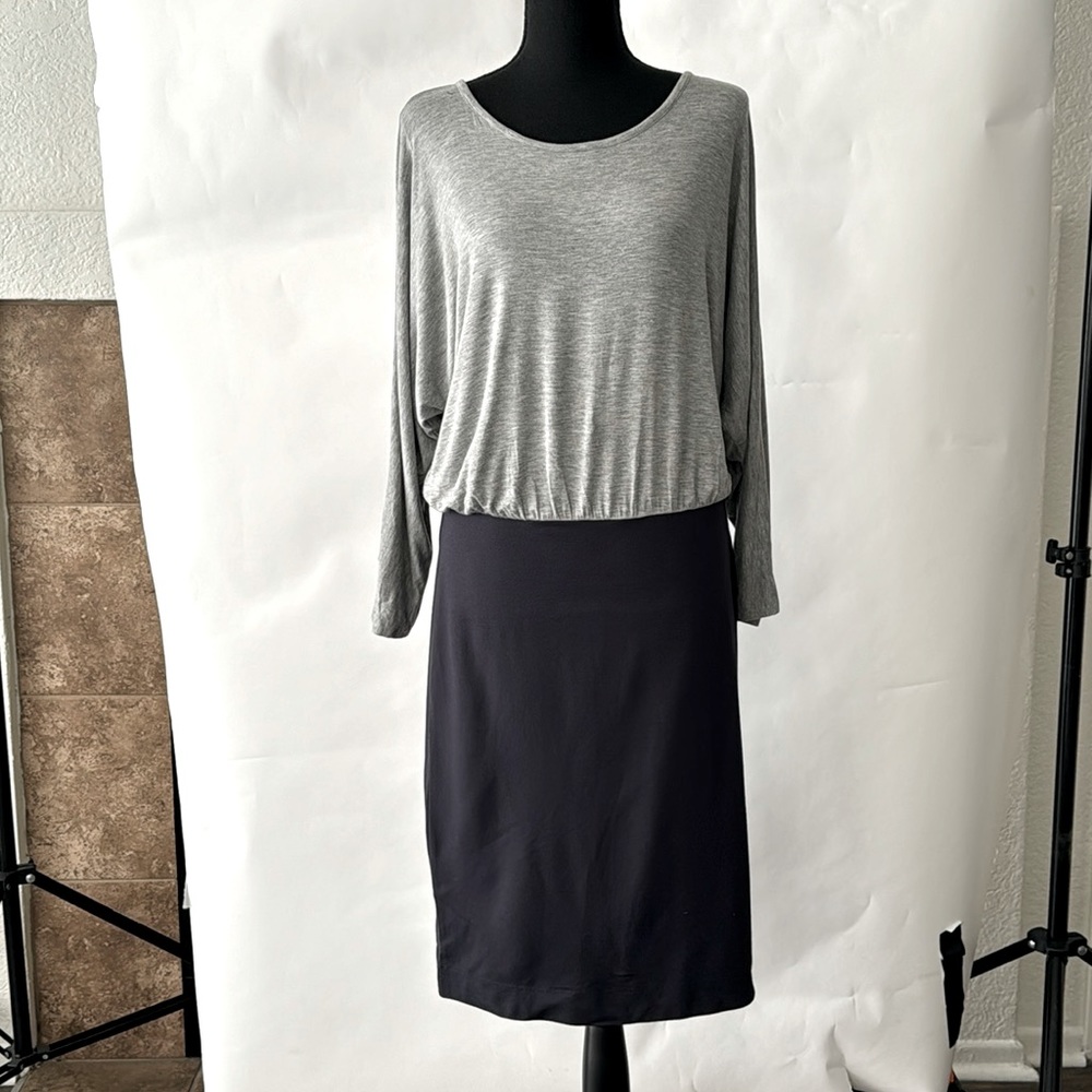 ArmaniJeans dress, super cozy cotton top with a navy pencil skirt dress.